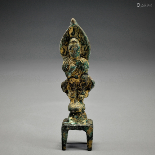 A Bronze Seated Bodhisattva