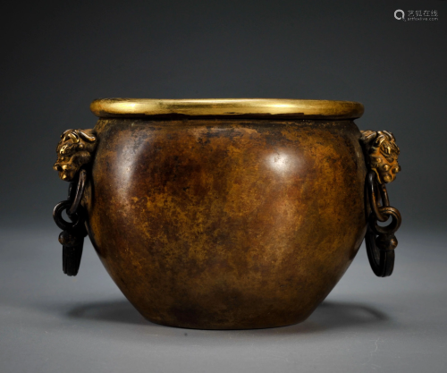 A Bronze Censer with Double Handles