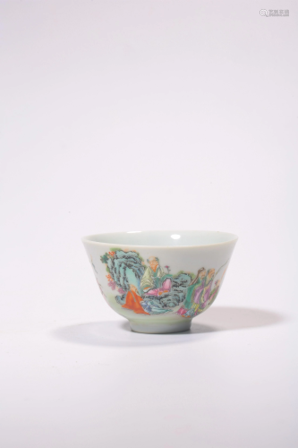 A FAMILLE-ROSE CUP.MARK OF YONGZHENG