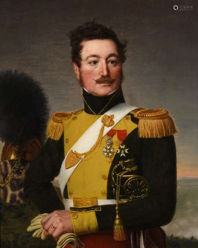 HILAIRE LEDRU (1769-1840) Portrait du Capitaine Joachim Mura...