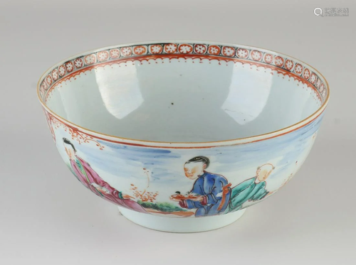 18th century Chinese porcelain Family Rose bowl with