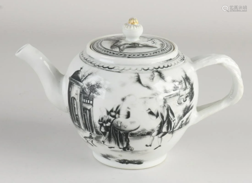 Rare 18th century Chinese porcelain encre de chine