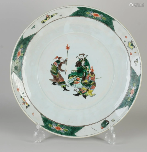 Large 18th century Chinese porcelain Family Verte, Kang