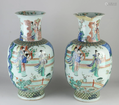 Two large rare 18th - 19th century Chinese porcelain