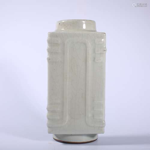 Qing Dynasty-Qianlong Imitation Official Glazed Boiler Vase