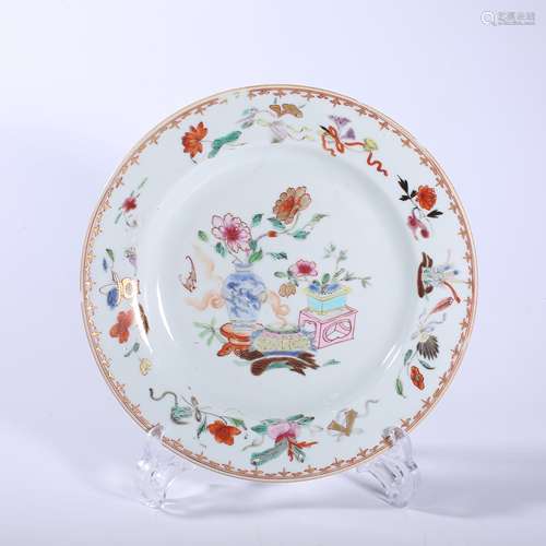 Qing-Kangxi famille rose plate