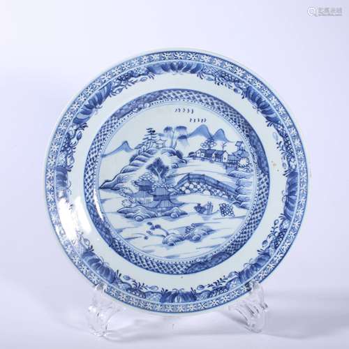 Qing-Tongzhi Blue and White Plate