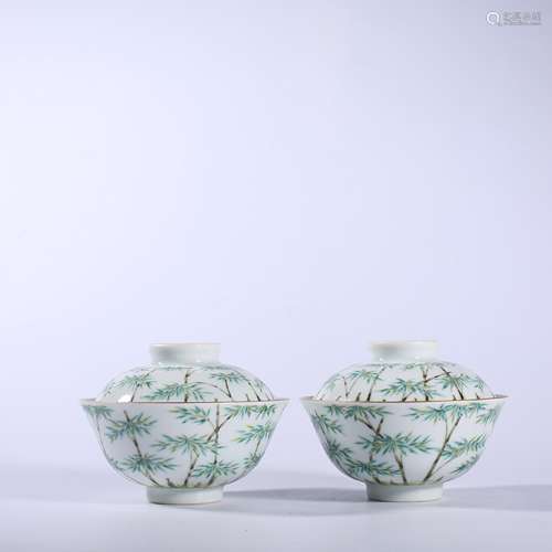 Qing-Daoguang Pastel Covered Bowl