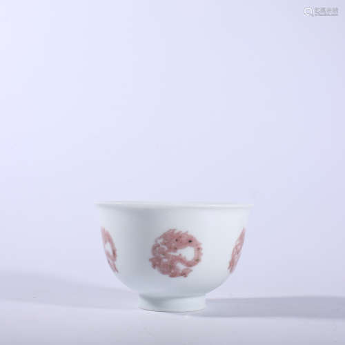 Qing-Kangxi glaze black tea cup