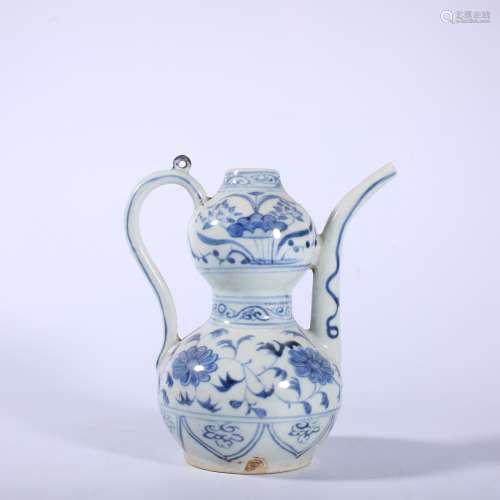 Ming Dynasty-Chenghua blue and white teapot