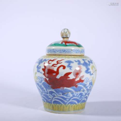 Ming Dynasty-Chenghua Huangdi Doucai Tianzi Jar