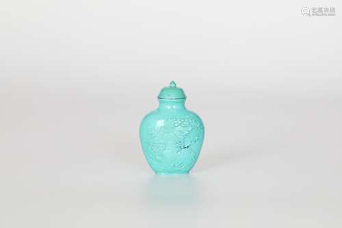 19TH Turquoise snuff bottle