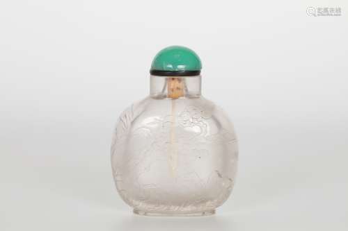 19TH Crystal snuff bottle