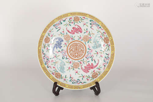 19TH Fencai Fushou Plate