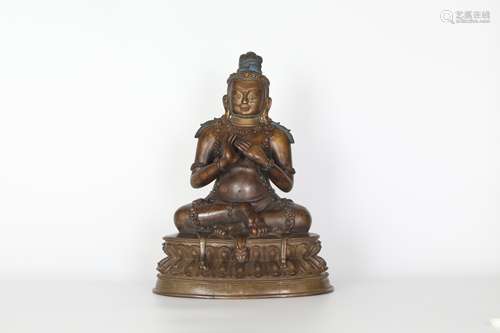 Ancient Chinese Bronze Buddha Statue