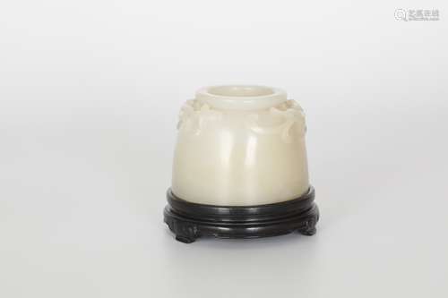 18TH Hetian white jade wash