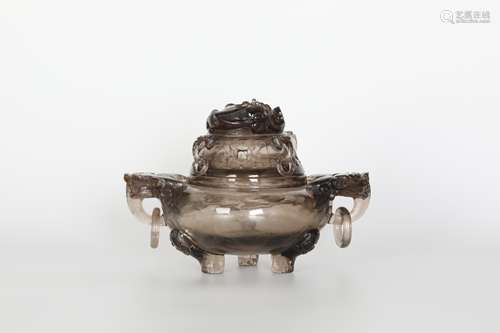 19TH Crystal incense burner