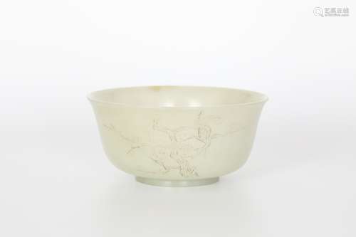 18TH Hetian Jade Bowl