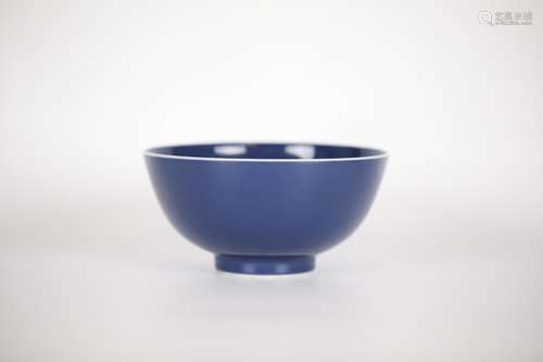 17TH Blue glaze bowl