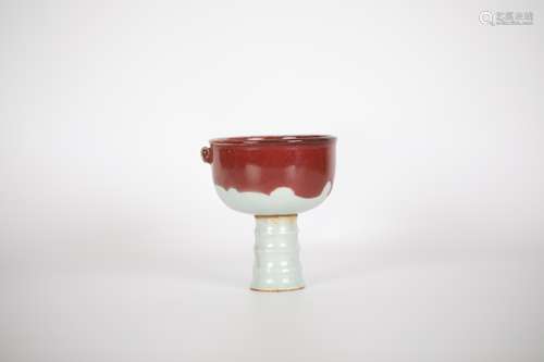 glaze red goblet