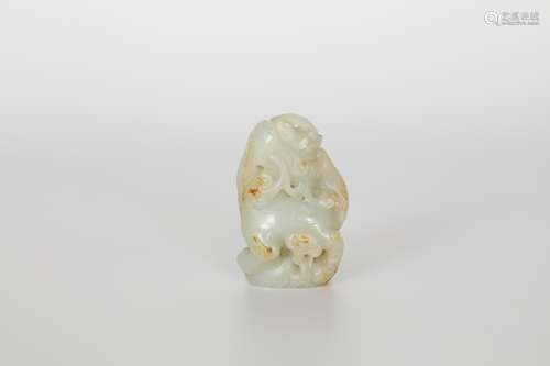 Ming Hetian White Jade Rui Beast