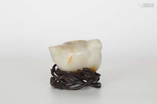 18TH Hetian jade animal washing