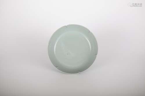 Celadon Flower Mouth Plate