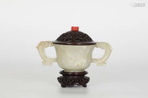 Ming White Jade Cup