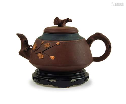 YIXING CLAY TEA POT BLOSSOMS