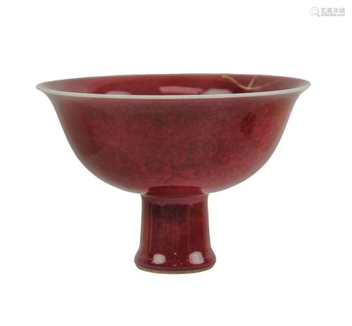 RAISED RED GLAZED BOWL