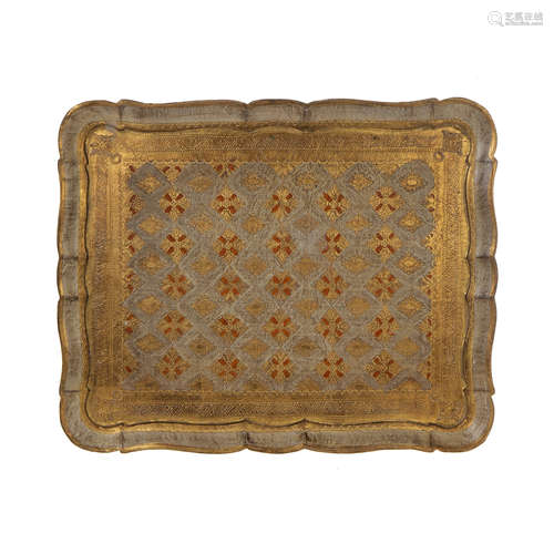 GILDED LACQUER TRAY