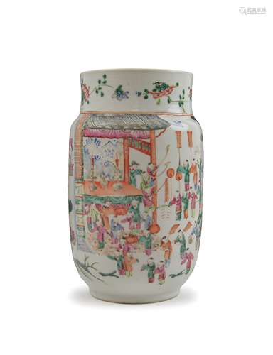 A CHINESE FAMILLE ROSE 'HUNDRED BOYS' VASE