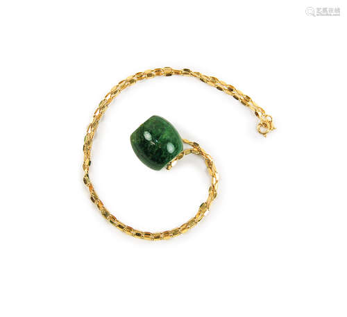 JADE 14k GOLD CHAIN NECKLACE