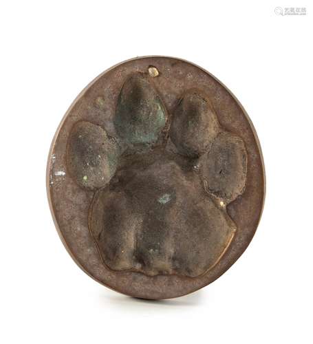 BRONZE ANIMAL PAW PRINT