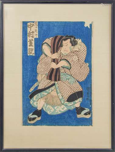 JAPANESE WOOD BLOCK , UTAGAWA KUNISADA(1786-1865)