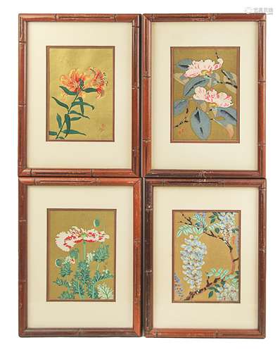 TANGYU AASADA- GROUP OF FOUR WOODBLOCK PRINTS