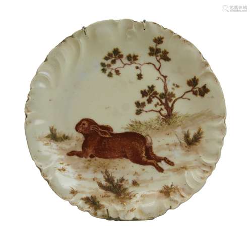 PORCELAIN RABBIT PLATE