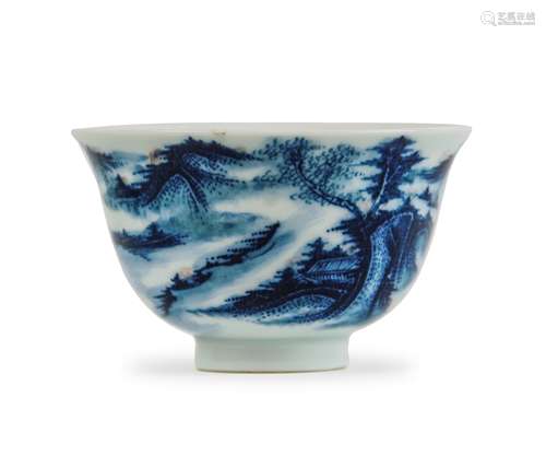 CHINESE BLUE AND WHITE TEA CUP