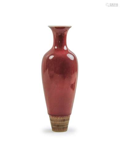 CHINESE  PEACHBLOOM-GLAZED VASE