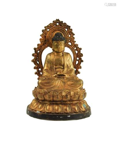 GILDED SEATED BUDDHA