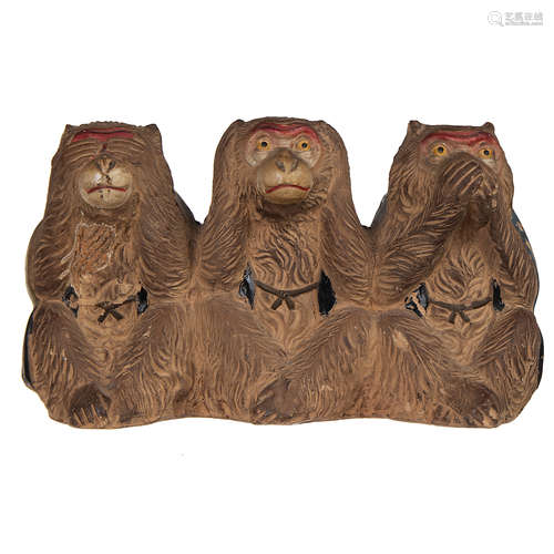 SEE HEAR SPEAK NO EVIL MONKEYS