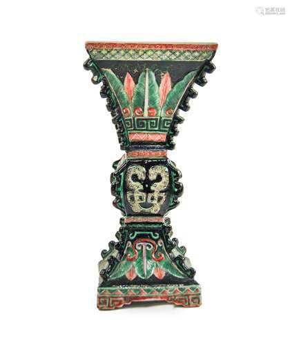 SHANG STYLE  KU SHAPED VASE