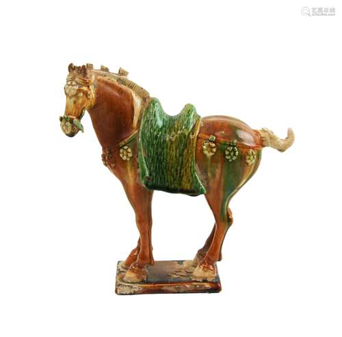 TANG DYNASTY STYLE SANCAI- GLAZED HORSE