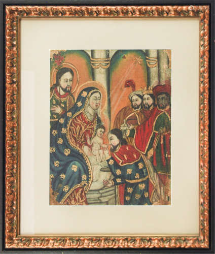FRAMED PAINTING GOD AND CHILD