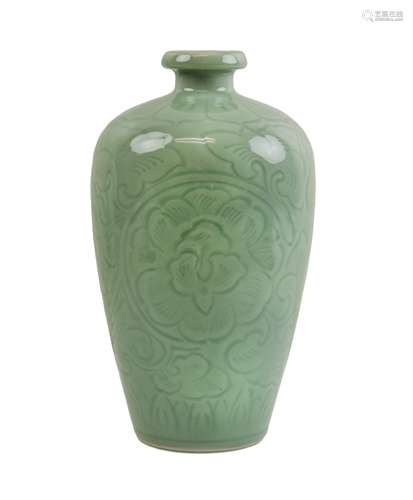 CELADON GLAZED PORCELAIN VASE