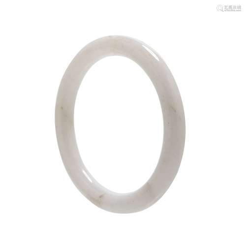 A WHITE JADE BANGLE