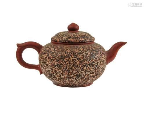 YIXING CLAY TEA POT MARBLE PATTERN