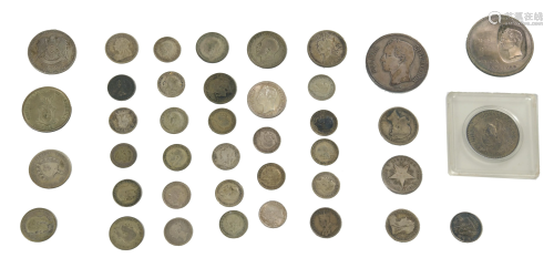 40 Foreign Silver Coins, Inc. 1952 2 1/2 Europinos