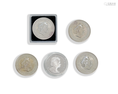 5, Australia Silver Chinese Zodiac $1, Isle of Man