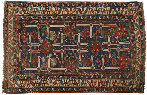 Antique Kuba Afshan Rug